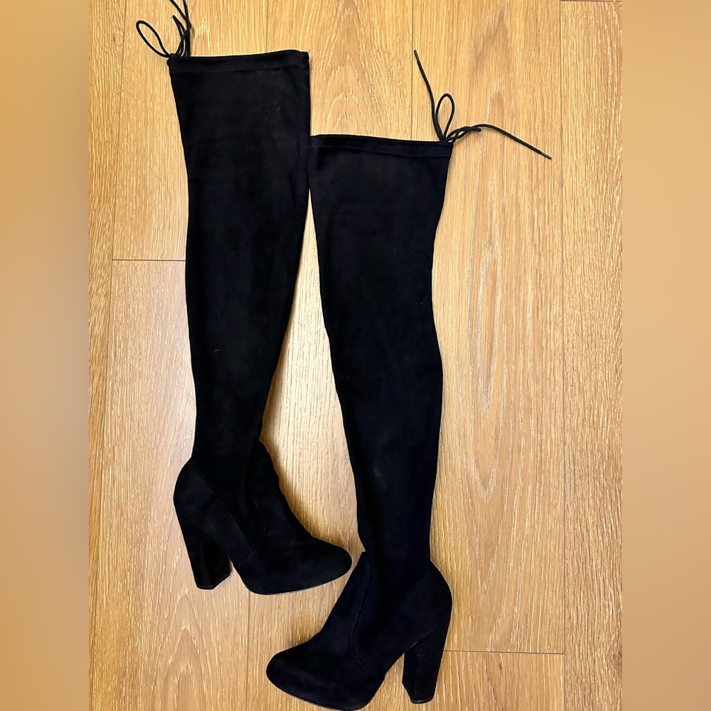 Suede Over-the-Knee Boots